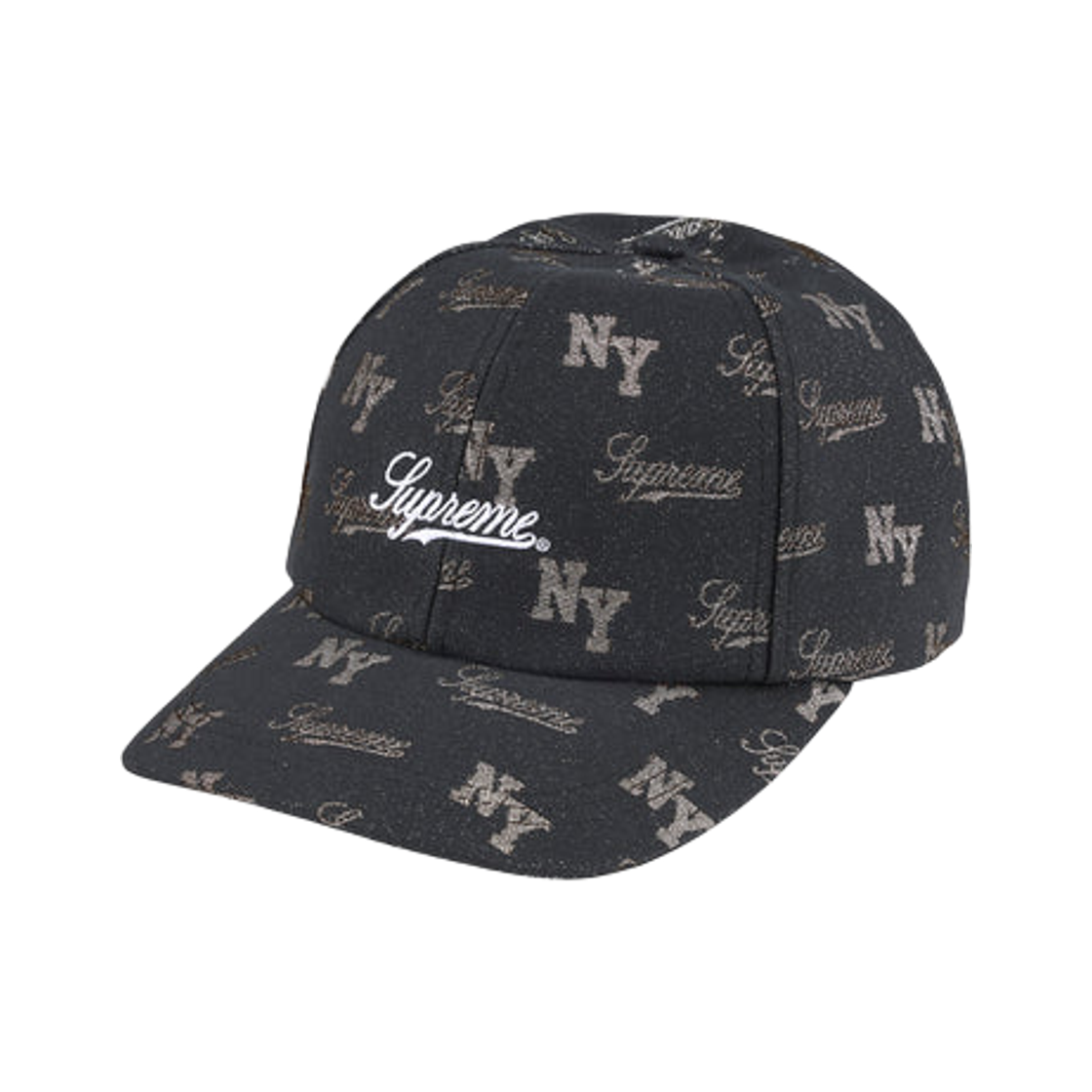 - Supreme Monogram 6-Panel Black - 26SS