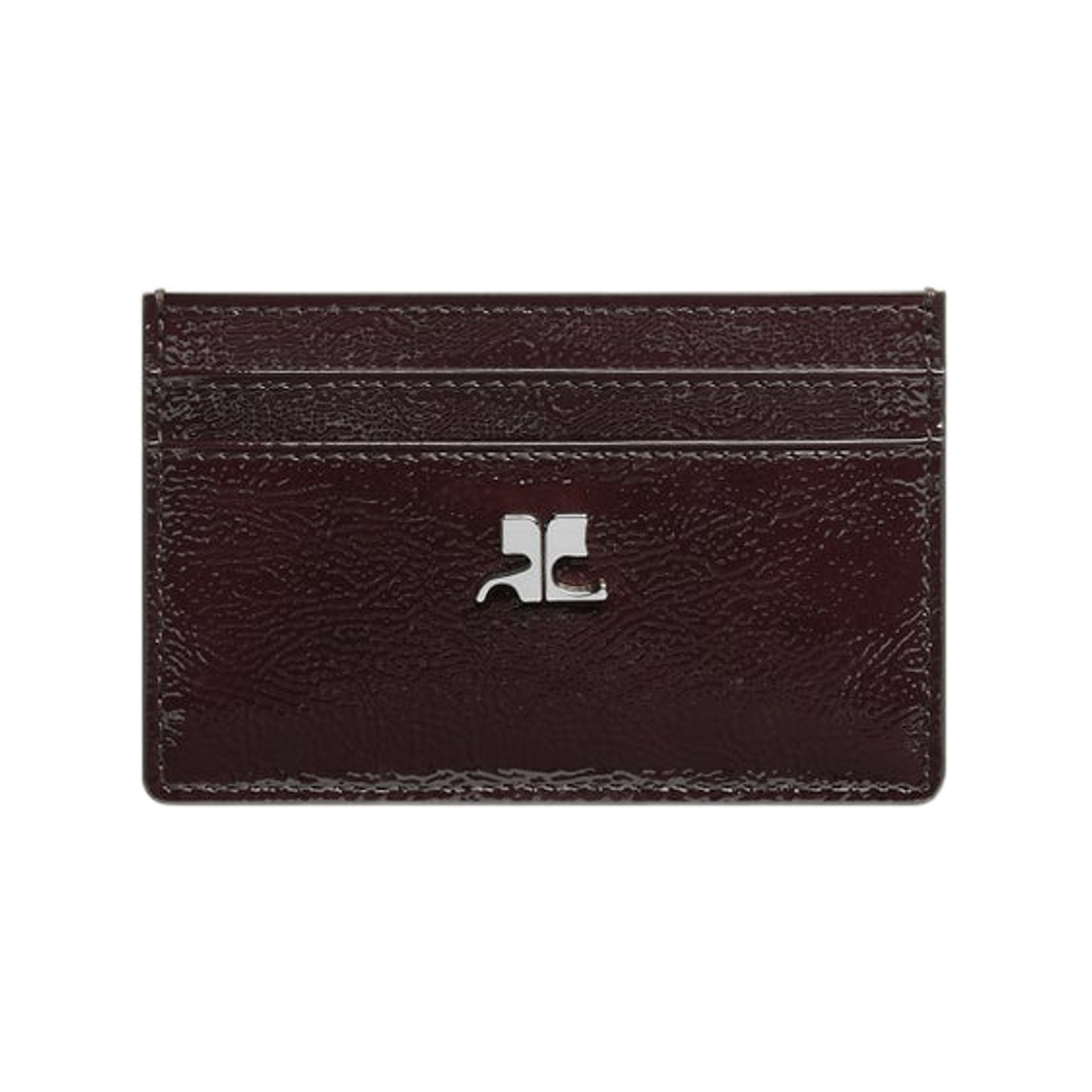 꾸레쥬 AC 나플락 카드 홀더 버건디(Courreges AC Naplack Card Holder Burgundy)