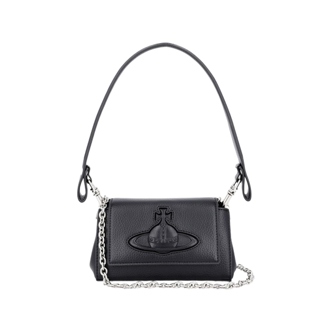 4603000XW-S000D-N403 Vivienne Westwood Hazel Shoulder Bag Black