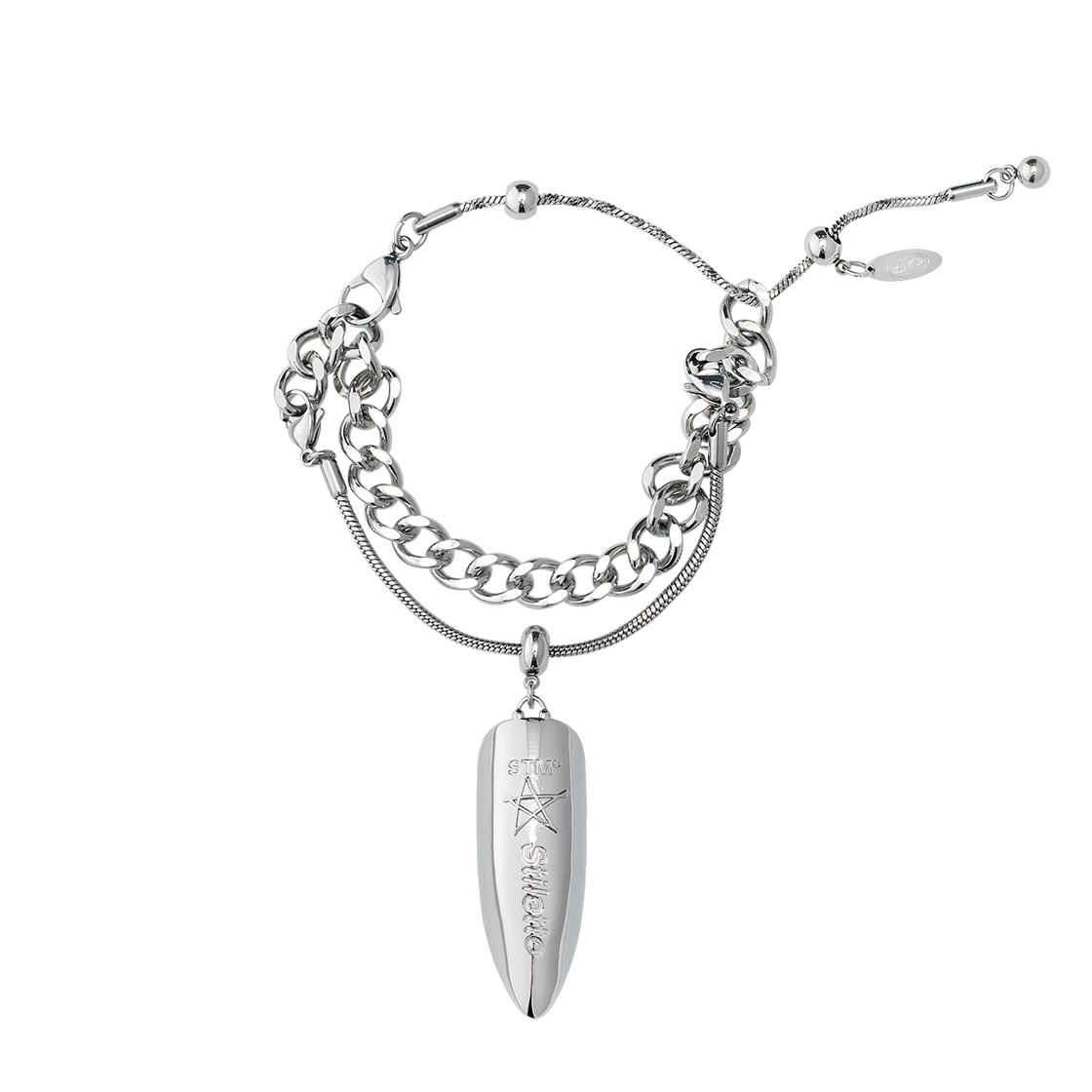 센티멍 넘버 742 스틸레토 브레이슬렛 실버(Sentiments No.742 Stiletto Bracele Silver)