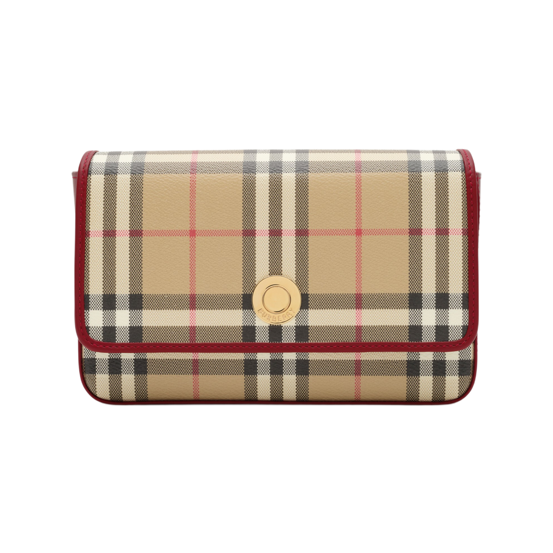 8116316 Burberry Hampshire Bag Archive Beige Ruby Red