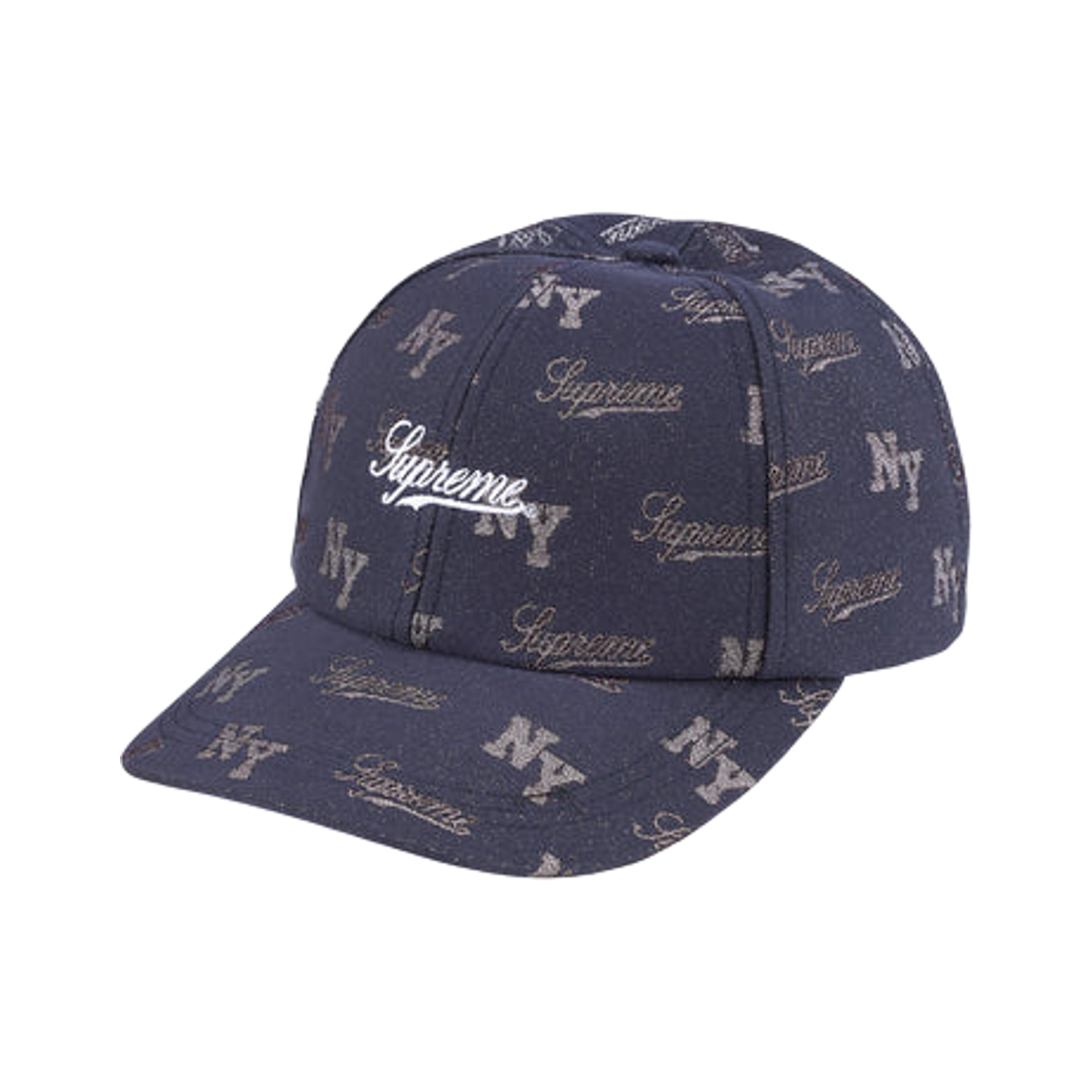 - Supreme Monogram 6-Panel Navy - 26SS