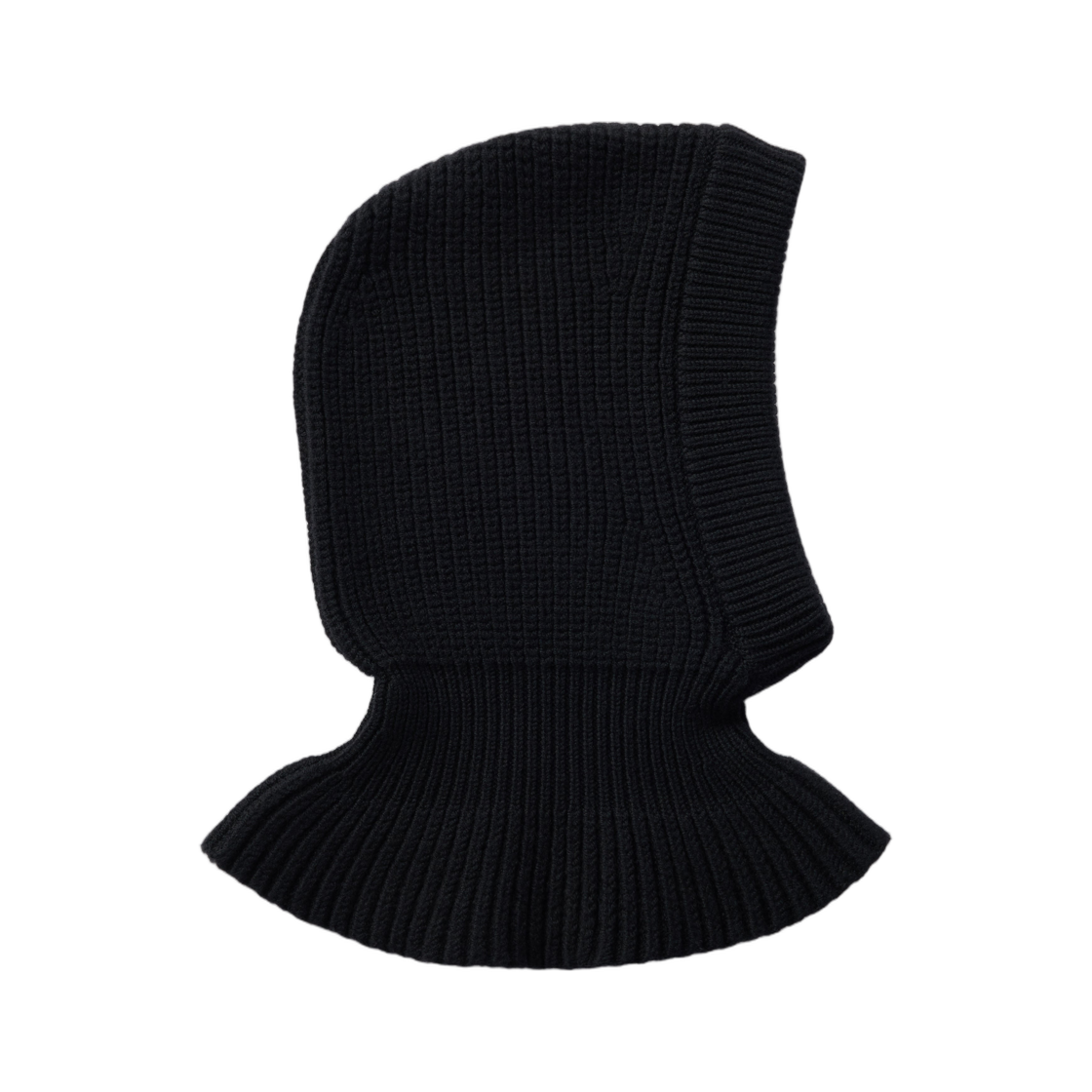 TA0029-LK1069-999 Lemaire Balaclava in Worsted Wool Black