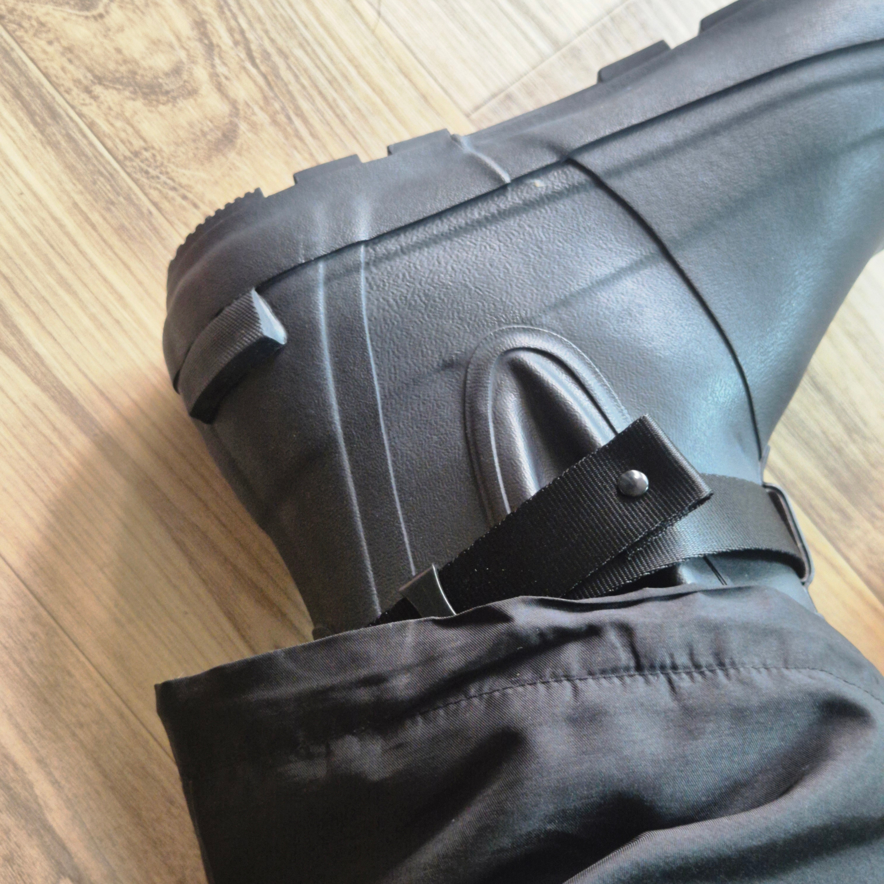 Moonstar x MHL. Rubber Rain Boots Charcoal 착용 스타일