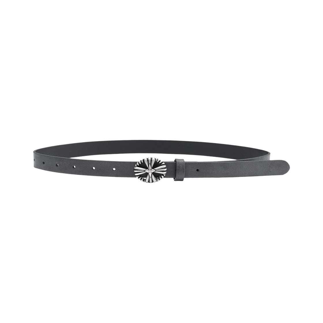 NO765DG Sentiments No.765 Leather Belt Dark Gray