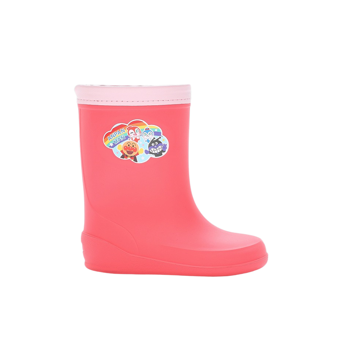 (키즈) 문스타 x 호빵맨 레인 부츠 핑크 - 2E((Kids) Moonstar x Anpanman Rain Boots Pink - 2E) - 1