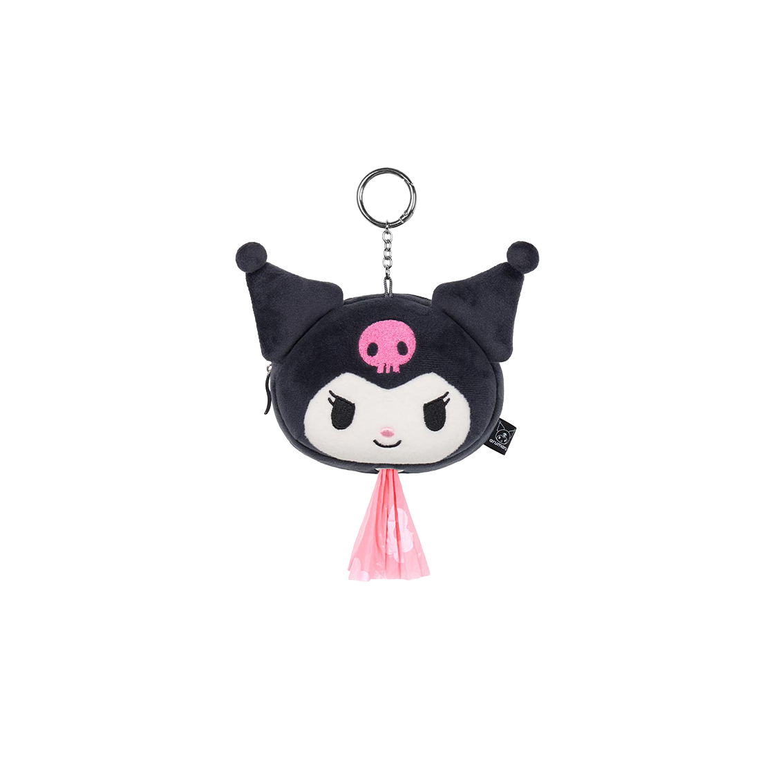 아루마루 x 쿠로미 풉백키링 블랙(Arumaru x Kuromi Keyring Black)