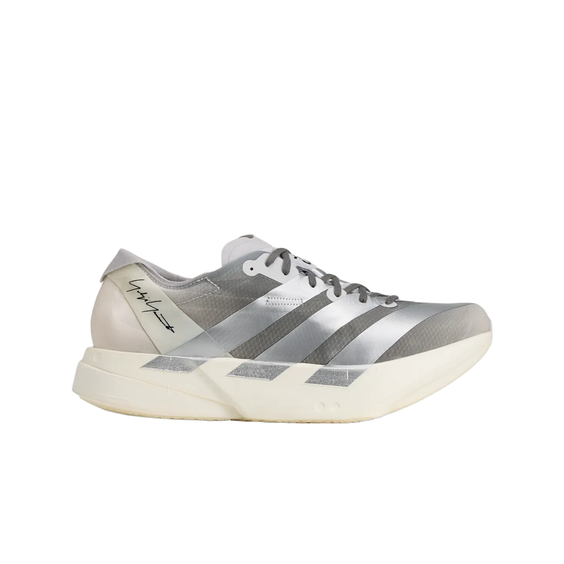 KZ9045 Y-3 Adios Pro 4 Chalk White Silver Metallic