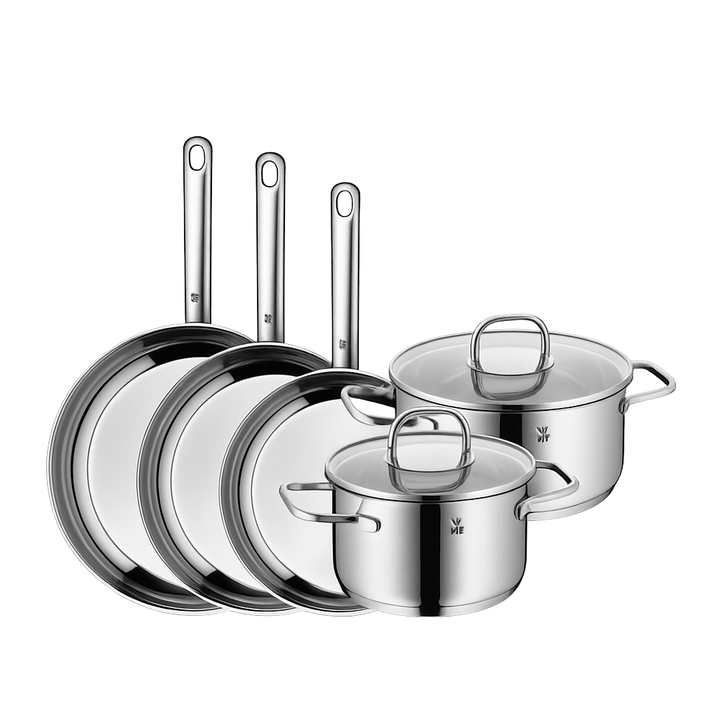 WMF NEW사피르 냄비&후라이팬 5종 (16L+20L+20FP+24FP+28FP)(WMF New Saphir 5‑Piece Cookware & Frypan Set (16cm Low Pot + 20cm Low Pot + 20cm Frypan + 24cm Frypan + 28cm Frypan))