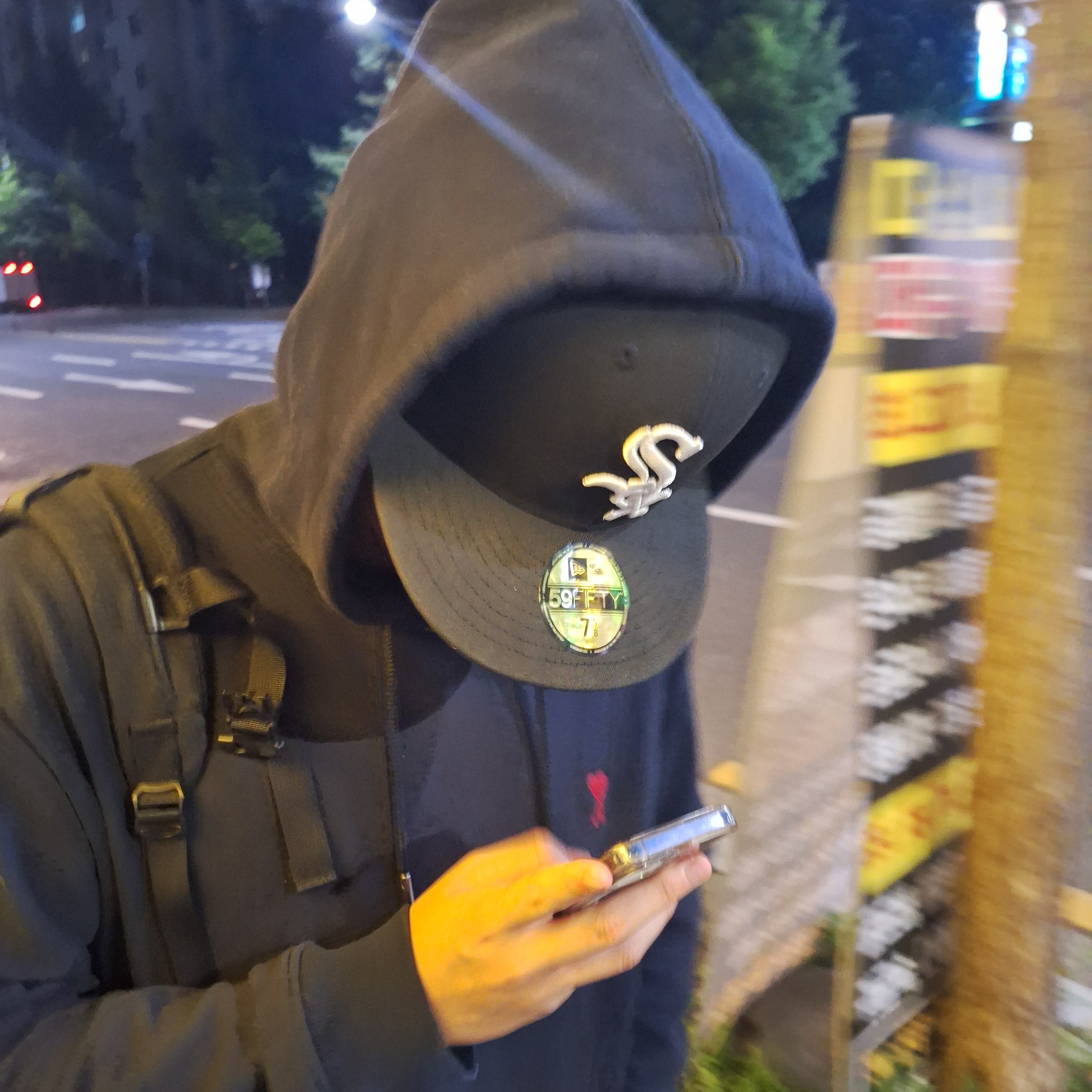 New Era MLB Authentic Chicago White Sox Game Cap Black, AMI de Coeur Loopback Oragnic Cotton Fleece Hoodie Night Blue 착용 스타일