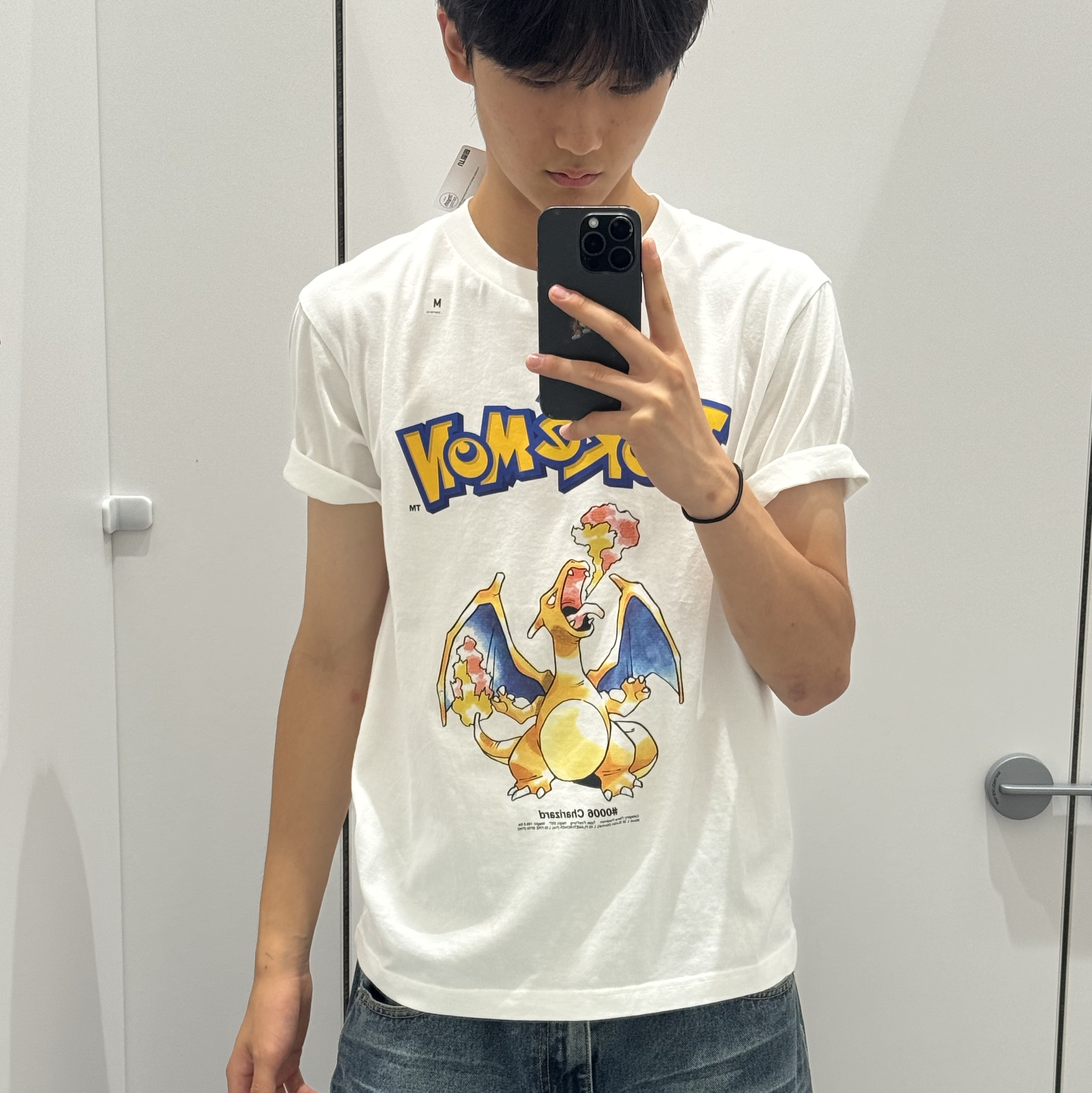 Uniqlo UT x Pokemon Graphic T-Shirt 1A White 착용 스타일 - 1