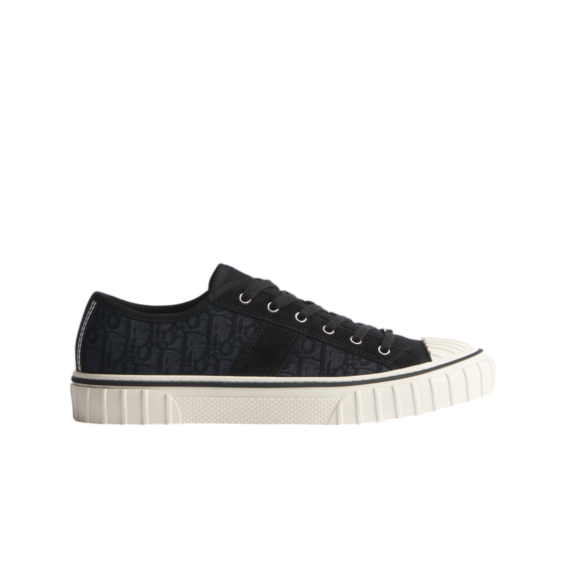 3SN375AED-H960 Dior Hooper Low Top Sneaker Dior Oblique Jacquard & Suede Calfskin Black