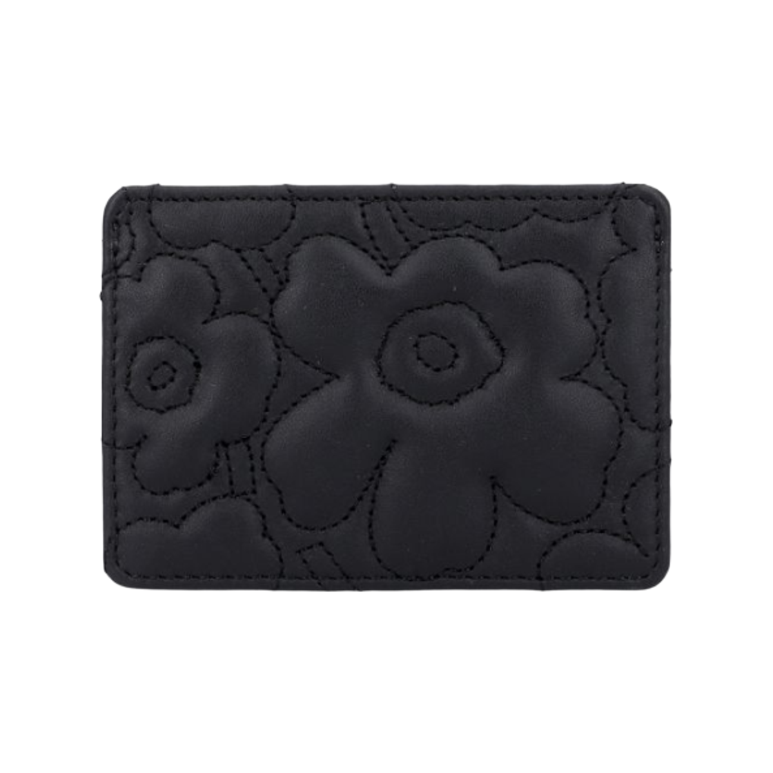 마리메꼬 스마트 포켓 우니꼬 카드 월렛 블랙(Marimekko Smart Pocket Unikko Card Wallet Black)