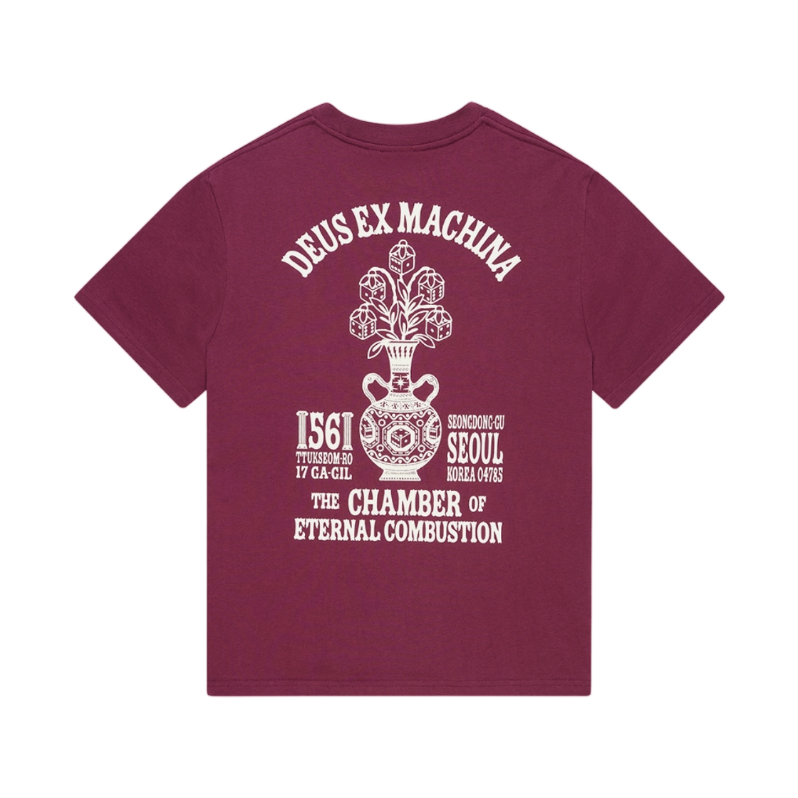 - Deus Ex Machina Seoul Ceramic T-Shirt Burgundy