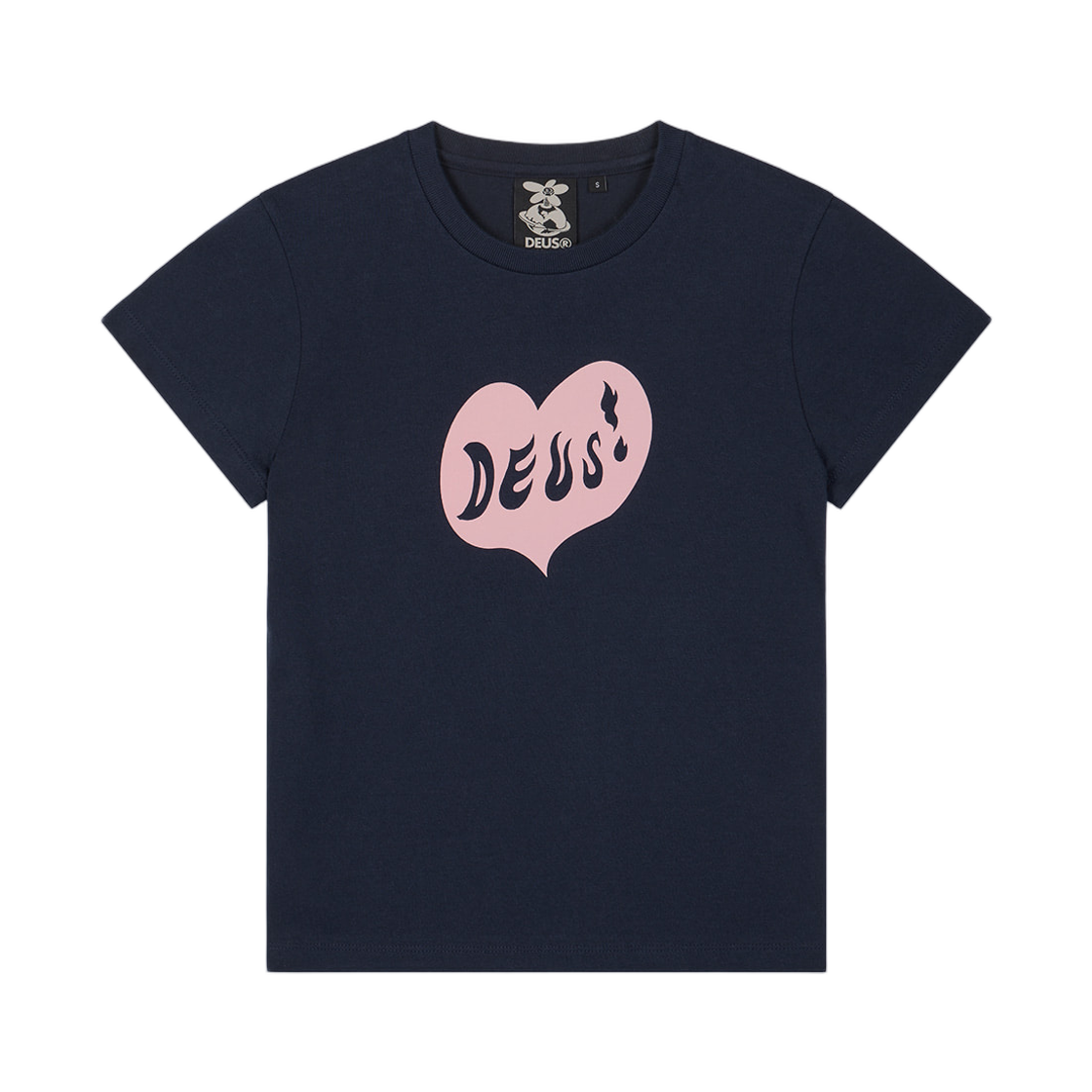 D262WTS610-065 (W) Deus Ex Machina Deep Heart T-Shirt Navy