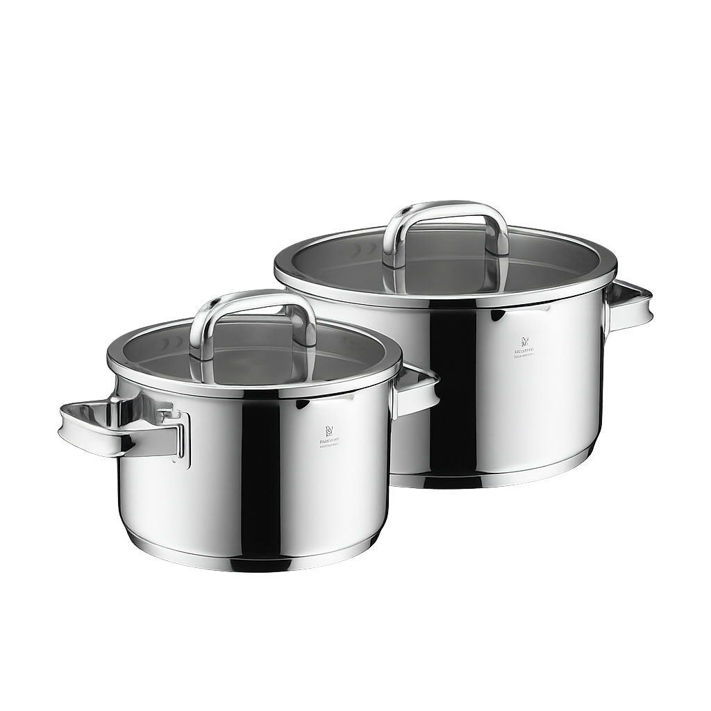 WMF 펑션 4 어드밴스드 2종 곰솥세트(20H,24H)(WMF Function 4 Advanced 2‑Piece Stockpot Set (20cm High Pot + 24cm High Pot))