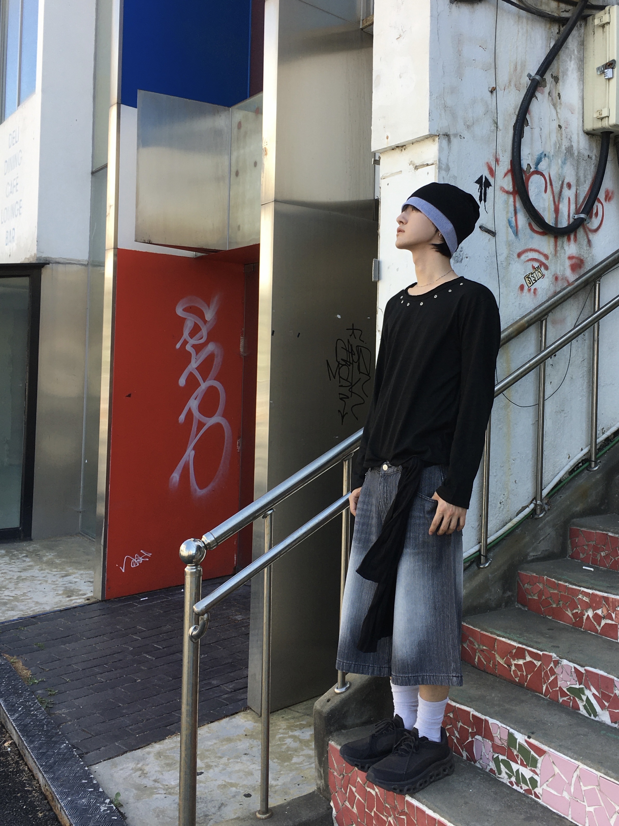 On Running x Post Archive Faction (Paf) Cloudmonster 2 Thorn Brown 착용 스타일 - 1