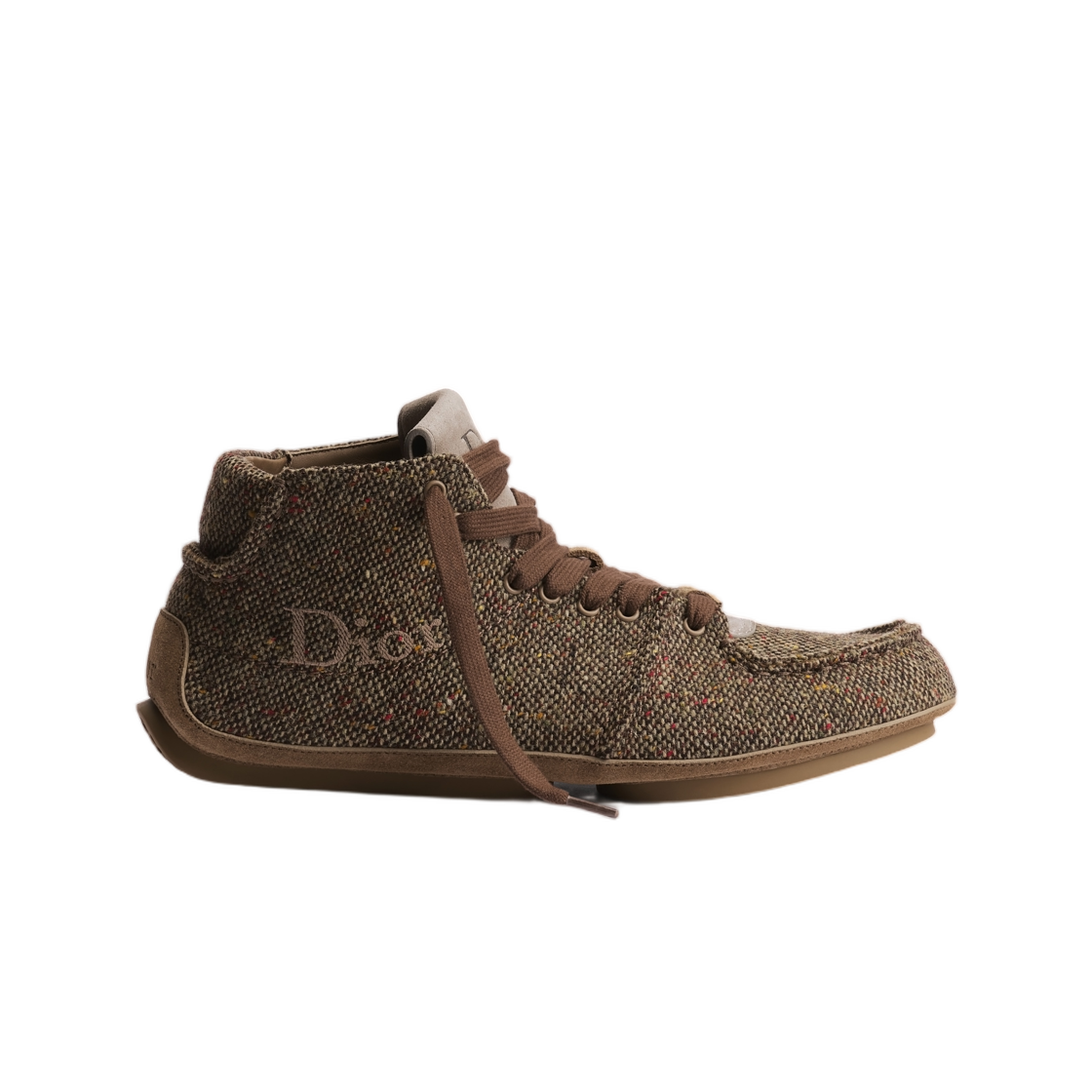 디올 D-로디 레이스 업 부츠 도네갈 트위드 브라운(Dior D-Rody Lace Up Boot Donegal Tweed Brown) - 1