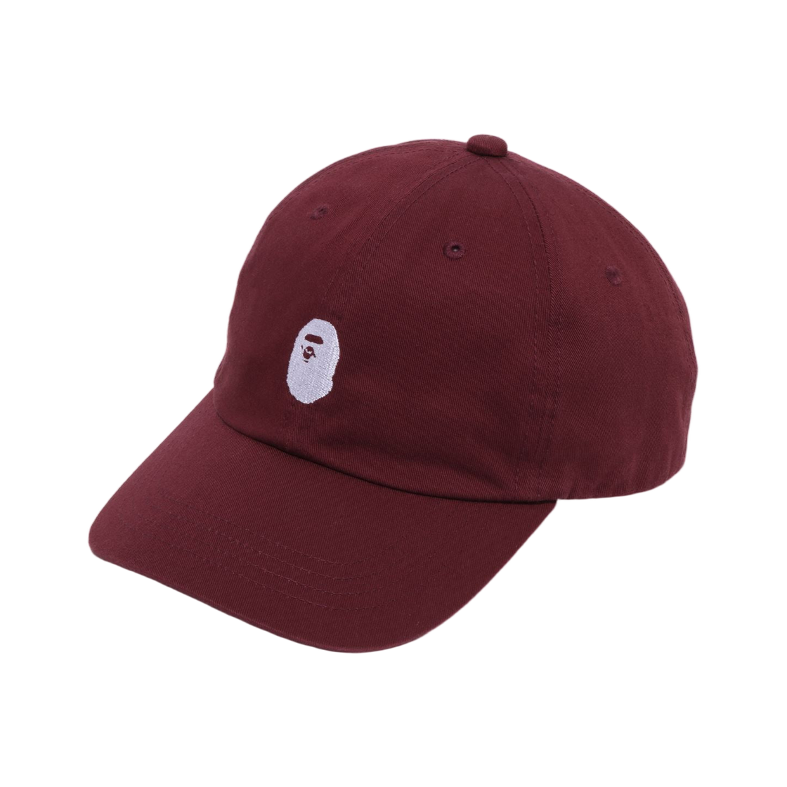 - BAPE Ape Head One Point Panel Cap Burgundy