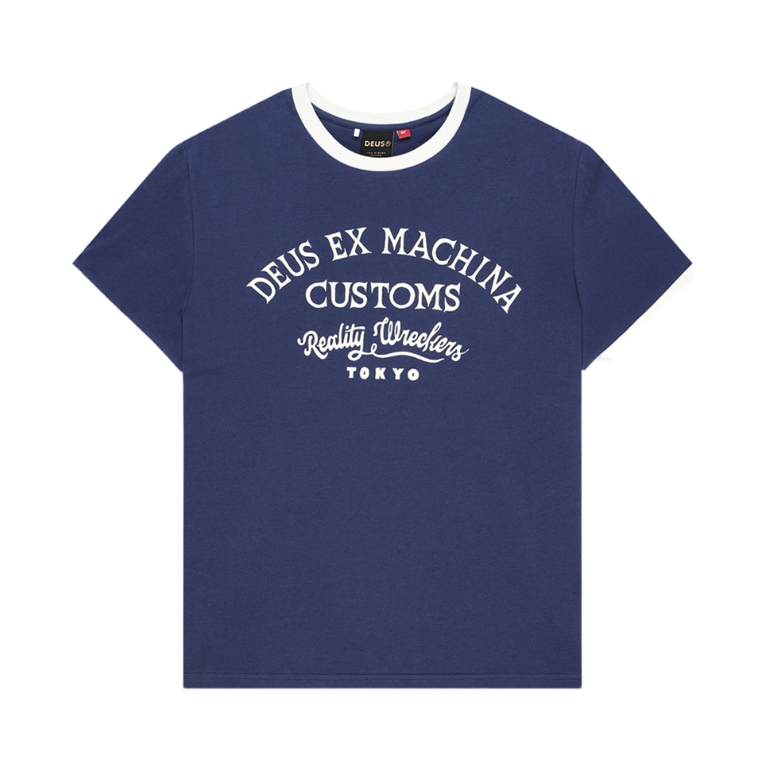 - Deus Ex Machina Marsden Ringer T-Shirt Blue