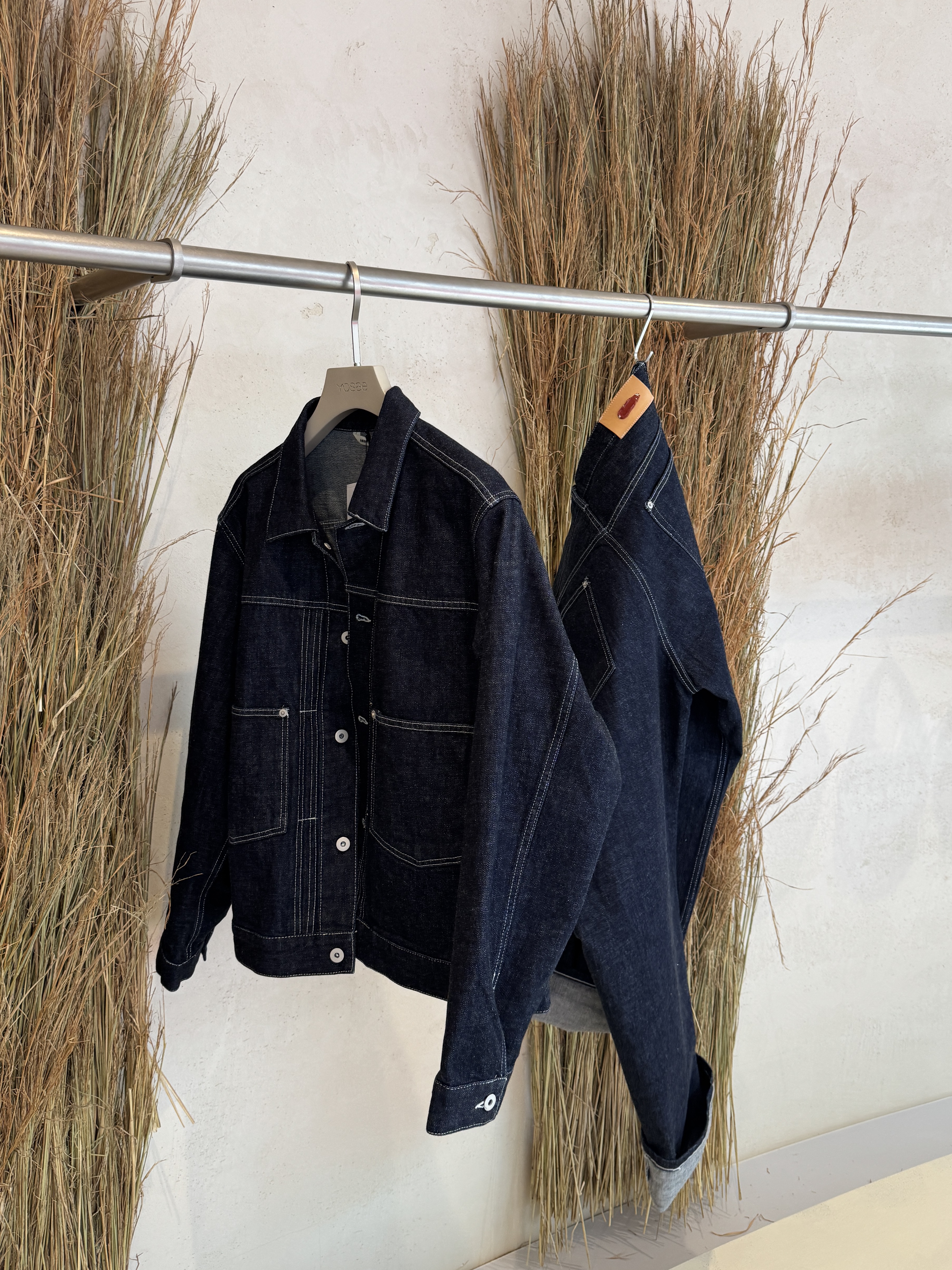 AKRYL Denim Boxy Jacket One Wash - 26FW, AKRYL Denim Boxy Pants One Wash - 26FW 착용 스타일 - 5