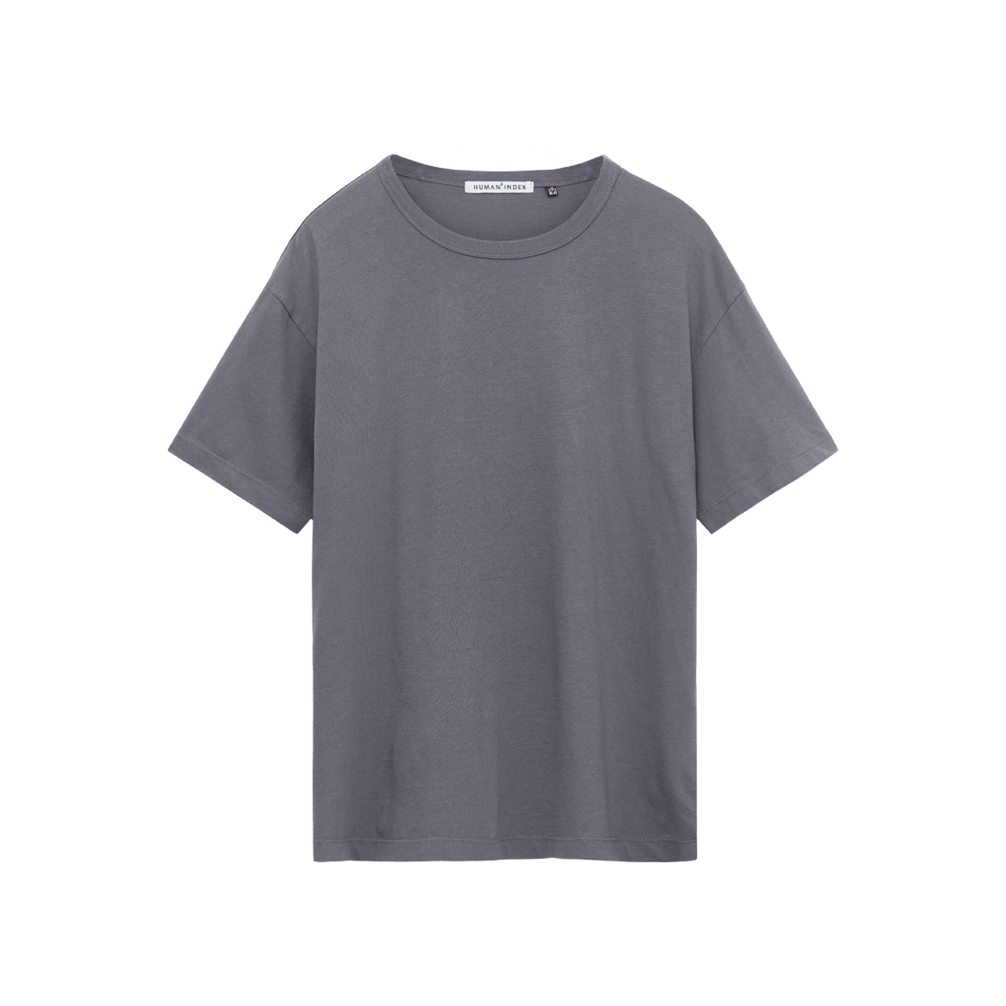 폴리테루 휴먼인덱스 휴먼 베이시카 티셔츠 스틸 그레이(Polyteru Human Index Human Basica T-Shirt Steel Gray) - 1