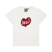 (W) Deus Ex Machina Deep Heart T-Shirt White