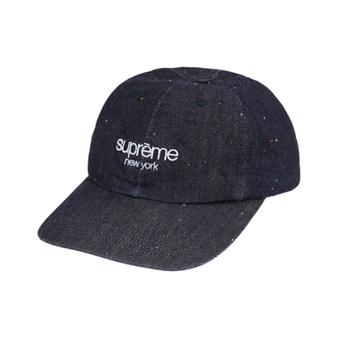 - Supreme Sequin Denim Classic Logo 6-Panel Indigo - 26SS