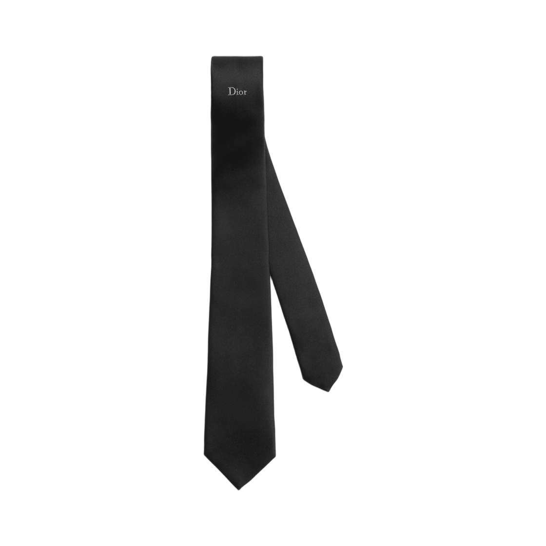 68C1047B6043-C980 Dior Tie Silk Black