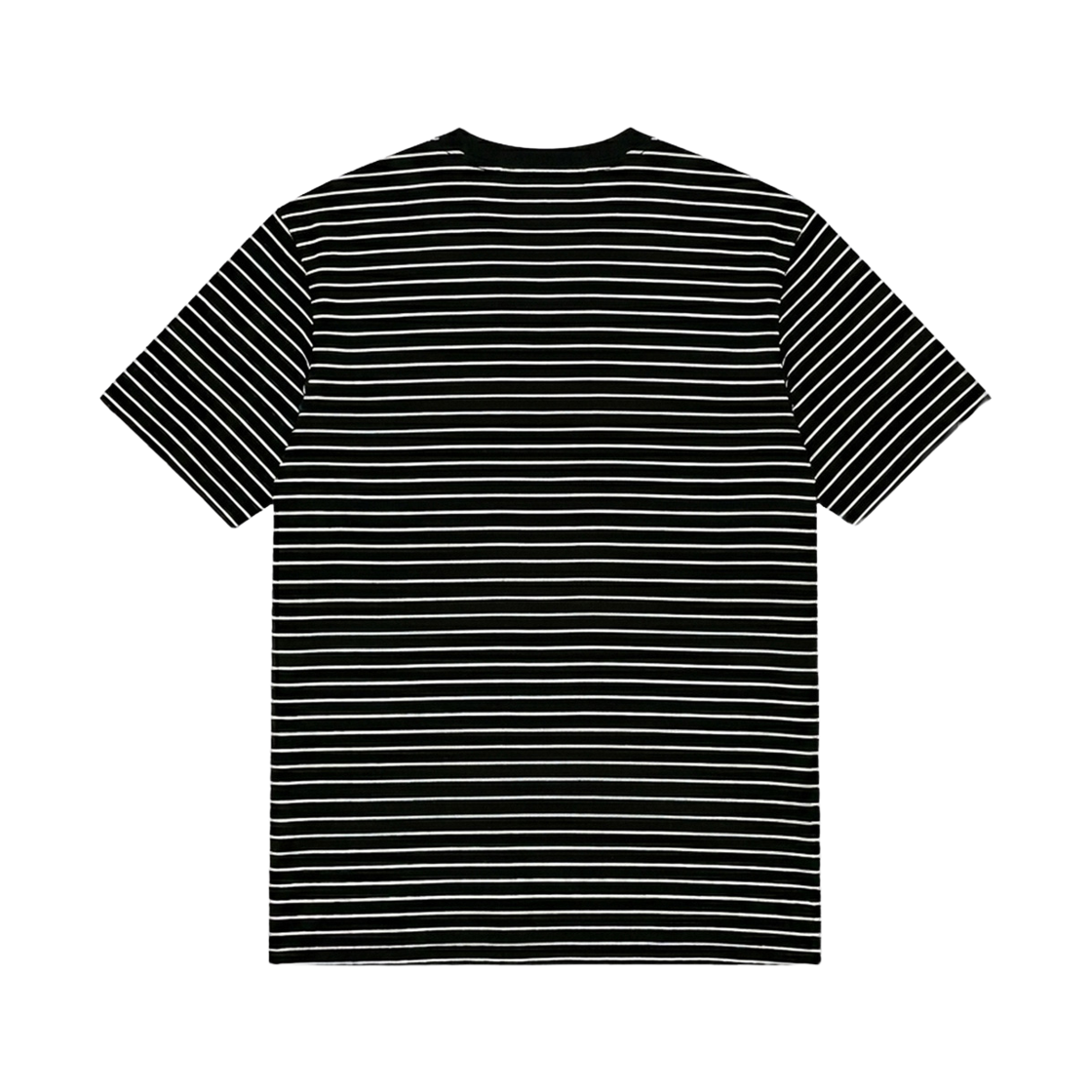 지크립 라운드넥 스트라이프 오버핏 반팔 티셔츠 블랙(GCLIP Round Neck Stripe Oversized Fit Short-Sleeved T-Shirt Black) - 3