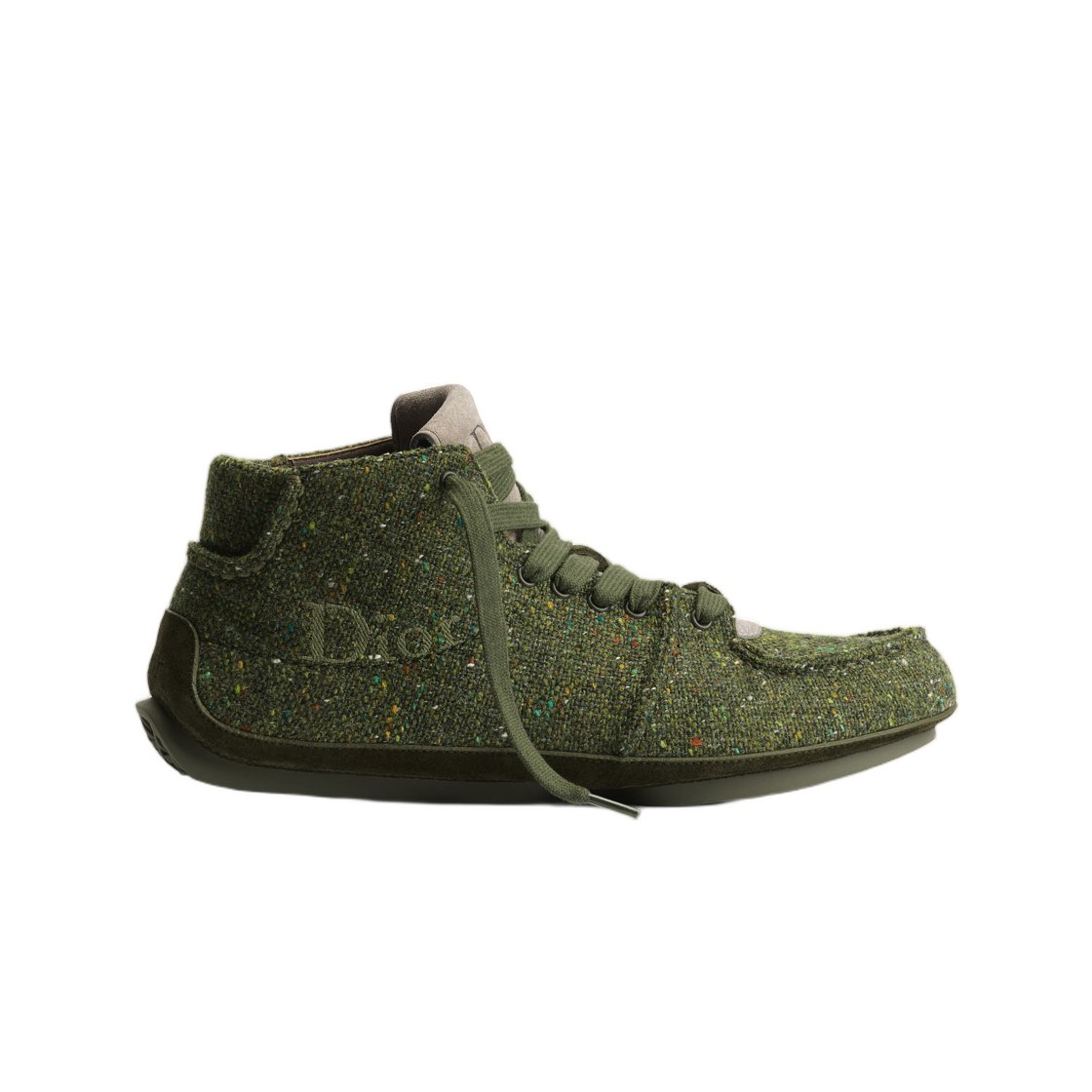 디올 D-로디 레이스 업 부츠 도네갈 트위드 카키(Dior D-Rody Lace Up Boot Donegal Tweed Khaki) - 1
