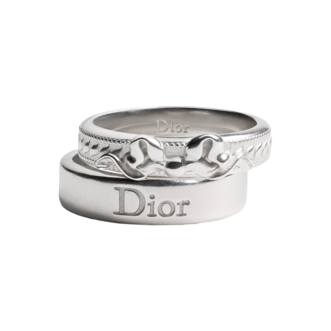 디올 메달리옹 링 세트 실버 피니쉬 브래스 실버(Dior Medaillon Ring Set Silver Finish Brass Silver) - 1