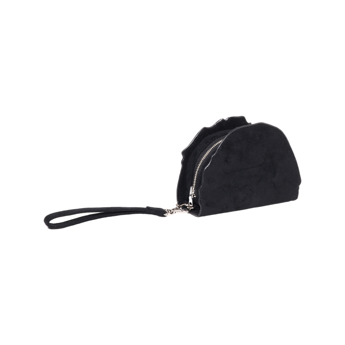 베이프 에이프 헤드 스웨이드 엠보스 파우치 블랙(BAPE Ape Head Suede Embossed Pouch Black) - 1