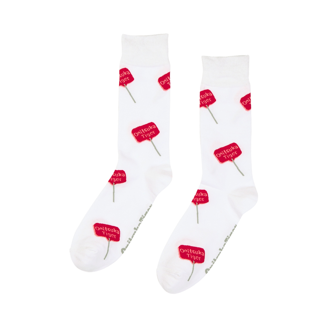 3183B251-100 Onitsuka Tiger Middle Socks White