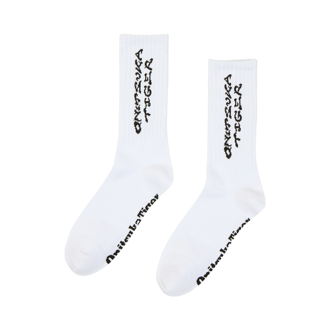 3183B252-100 Onitsuka Tiger Middle Socks White Black