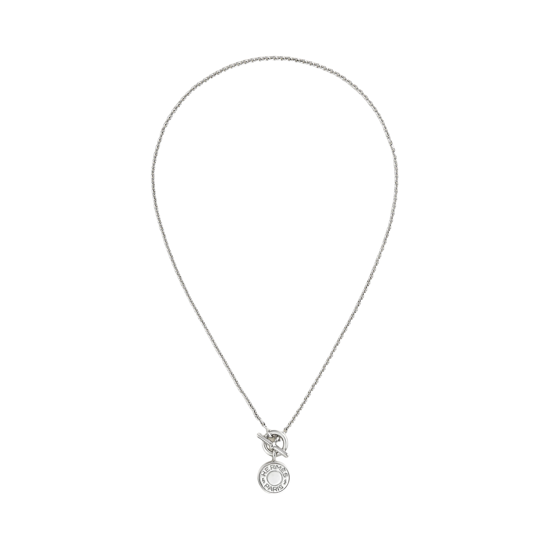 (W) 에르메스 클로 드 쉘 아뮬레뜨 펜던트 스털링 실버((W) Hermes Clou de Selle Amulettes Pendant Sterling Silver)