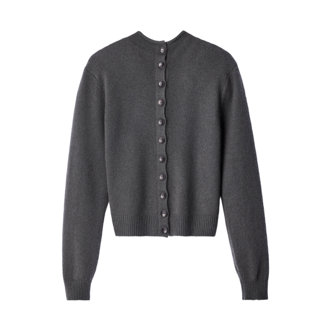 PO0041-LK1062-502 (W) Lemaire Reversible Buttoned Sweater in Cashmere Stone