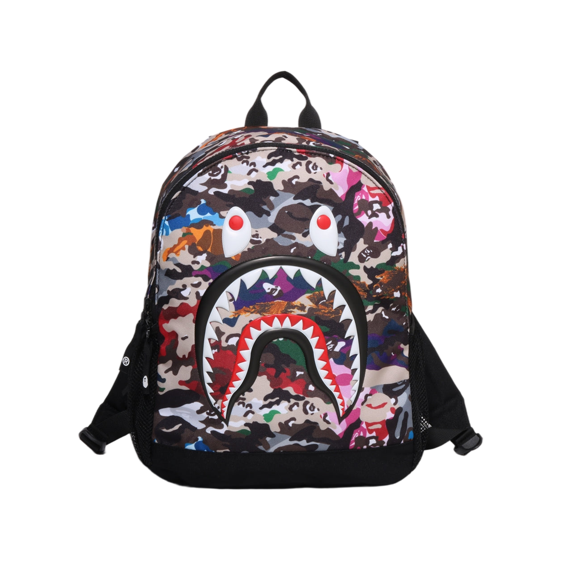 (키즈) 베이프 하이브리드 카모 샤크 패치 데이팩 멀티((Kids) BAPE Hybrid Camo Shark Patch Daypack Multi) - 2