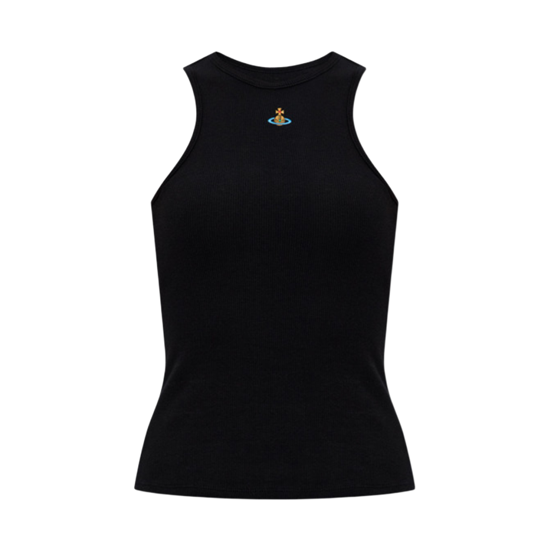 3G01003Z-J009C-N401 (W) Vivienne Westwood Orb Logo Sleeveless Top Black