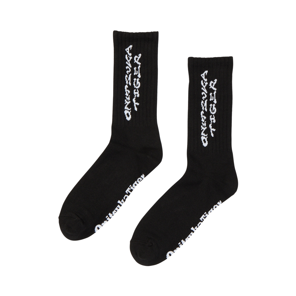 3183B252-001 Onitsuka Tiger Middle Socks Black White