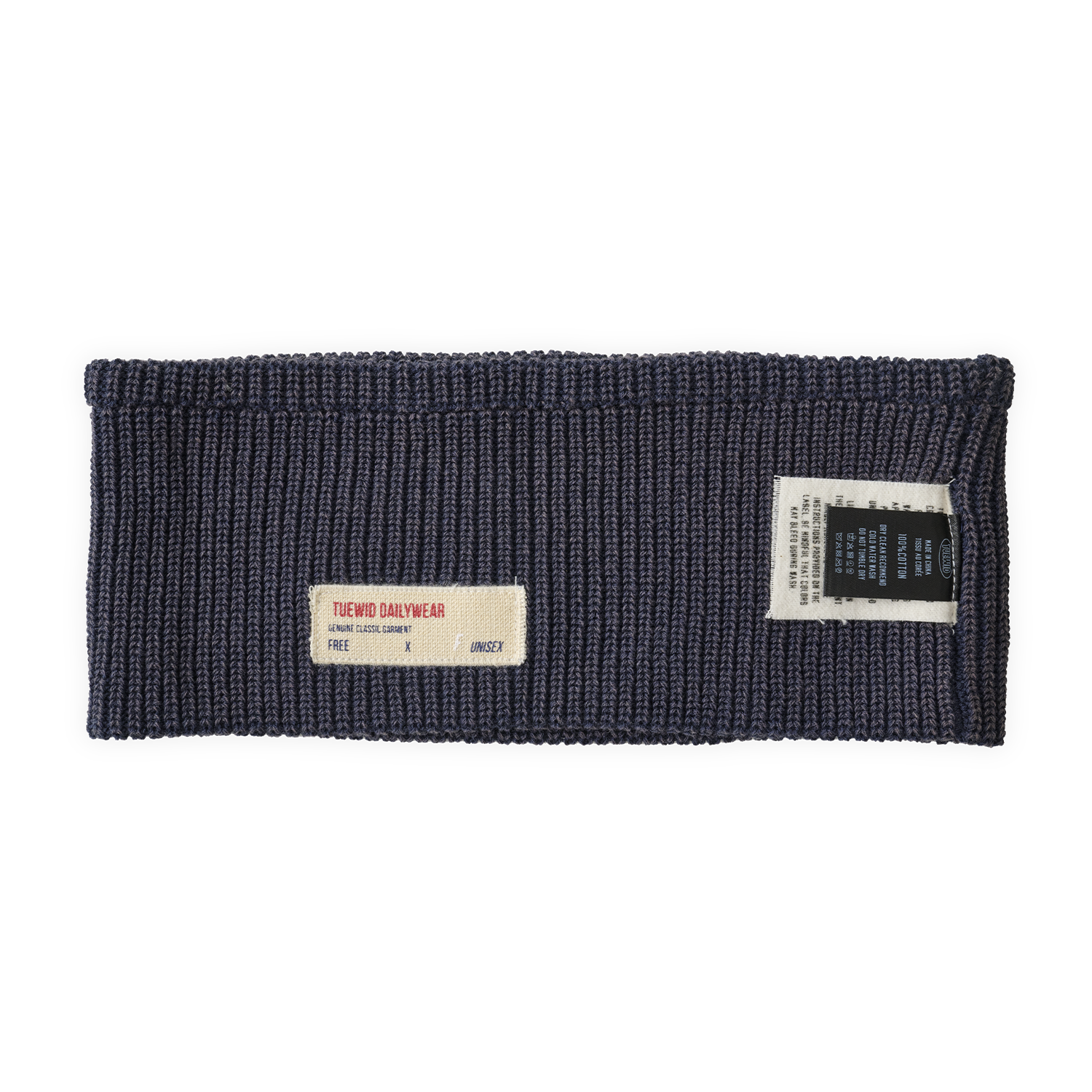 투위드 트쉬스트 코튼니트 헤드밴드 인디고(Tuewid High-Twist Washed Cotton Knit Headband Indigo) - 4