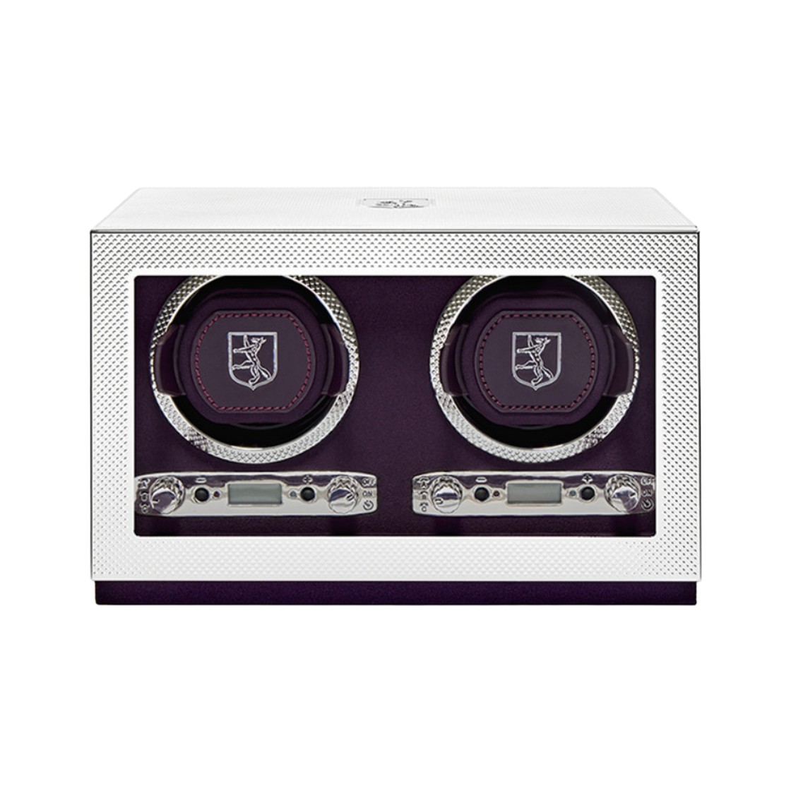 울프 1834 실버 더블 워치 와인더 실버(Wolf 1834 Silver Double Watch Winder Silver)