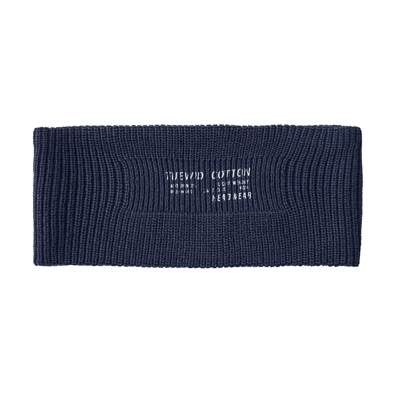 투위드 트쉬스트 코튼니트 헤드밴드 네이비(Tuewid High-Twist Washed Cotton Knit Headband Navy)