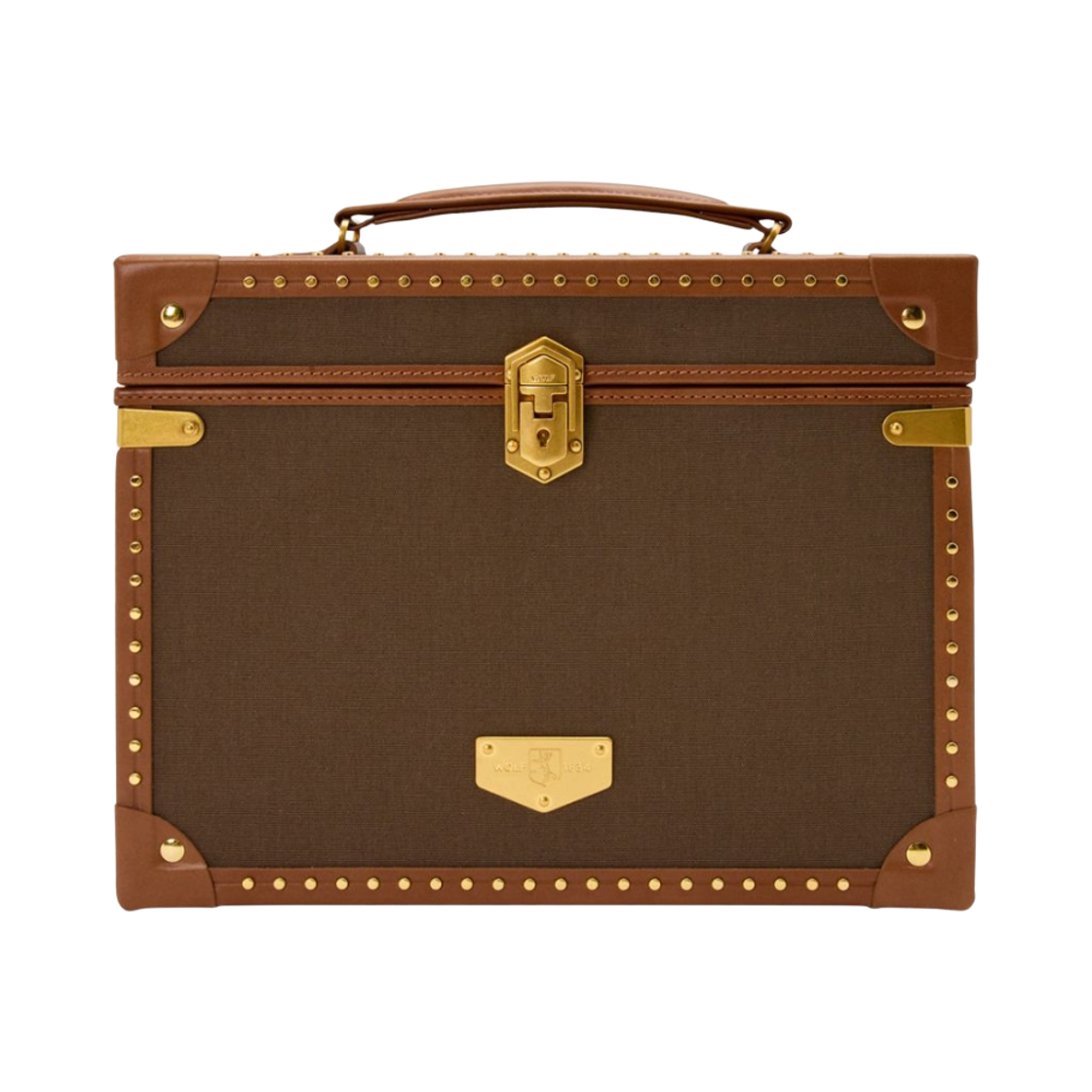 190041 Wolf 1834 Ida Trunk Jewelry Box Khaki