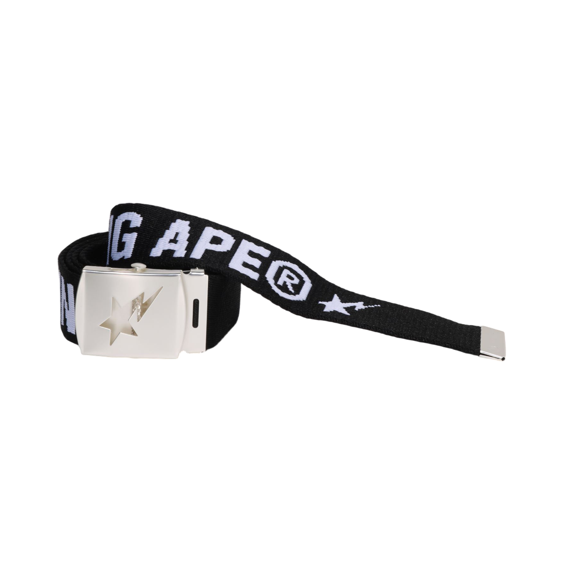- BAPE Logo GI Belt Black