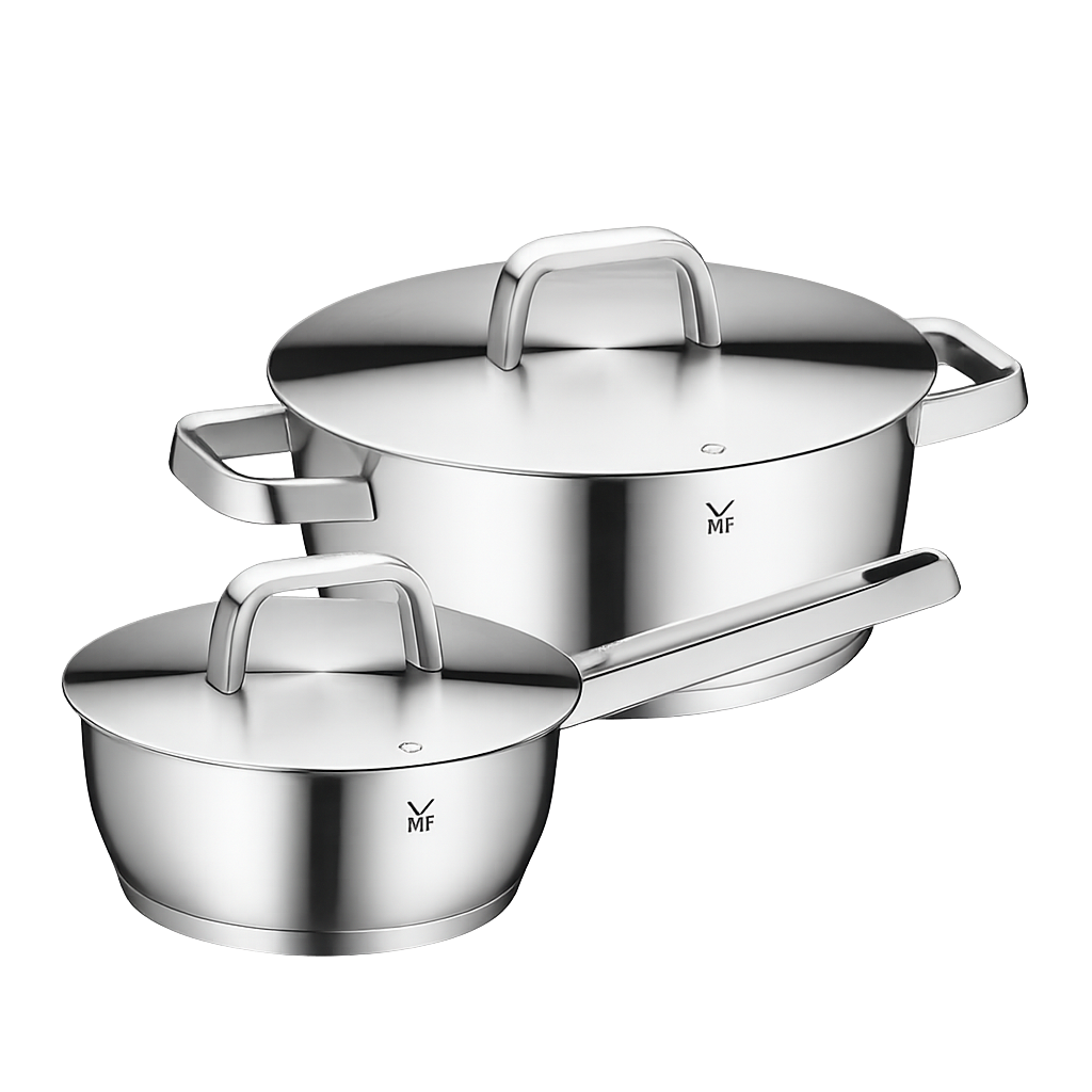 WMF 아이코닉 냄비 2종세트(편수18편수+양수24cm)(WMF Iconic 2‑Piece Pot Set (18cm Saucepan + 24cm Casserole Pot))