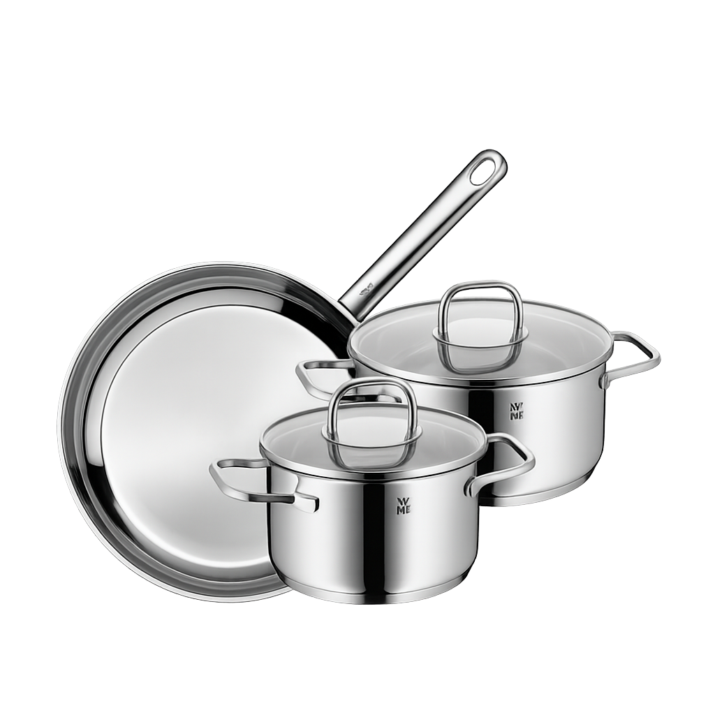 WMF NEW사피르 냄비,후라이팬 3종(16L+20L+FP28)(WMF New Saphir 3‑Piece Cookware Set (16cm Low Pot + 20cm Low Pot + 28cm Frypan)) - 1