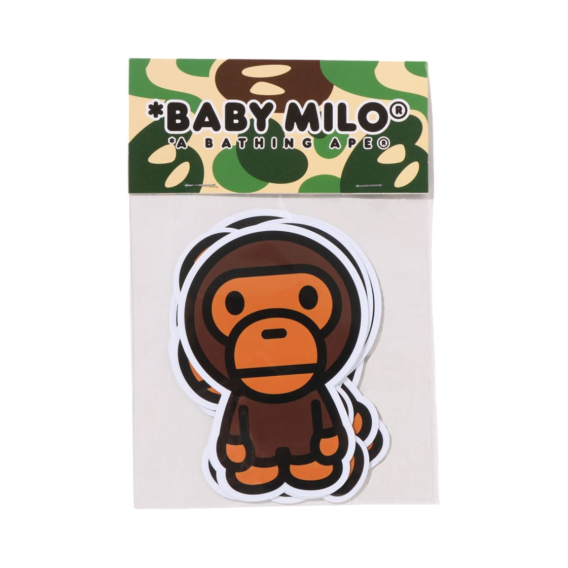 베이프 베이비 마일로 스티커 세트 브라운(BAPE Baby Milo Sticker Set Brown) - 2