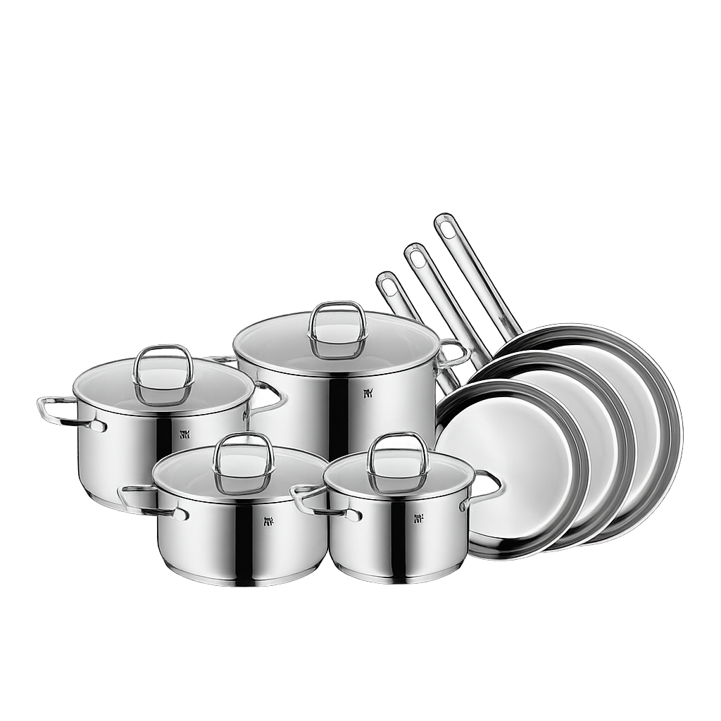 WMF NEW사피르 냄비&후라이팬 7종 (16L+20L+20H+24H+20FP+24FP+28FP)(WMF New Saphir 7‑Piece Cookware & Frypan Set (16cm Low Pot + 20cm Low Pot + 20cm High Pot + 24cm High Pot + 20cm Frypan + 24cm Frypan + 28cm Frypan)) - 1