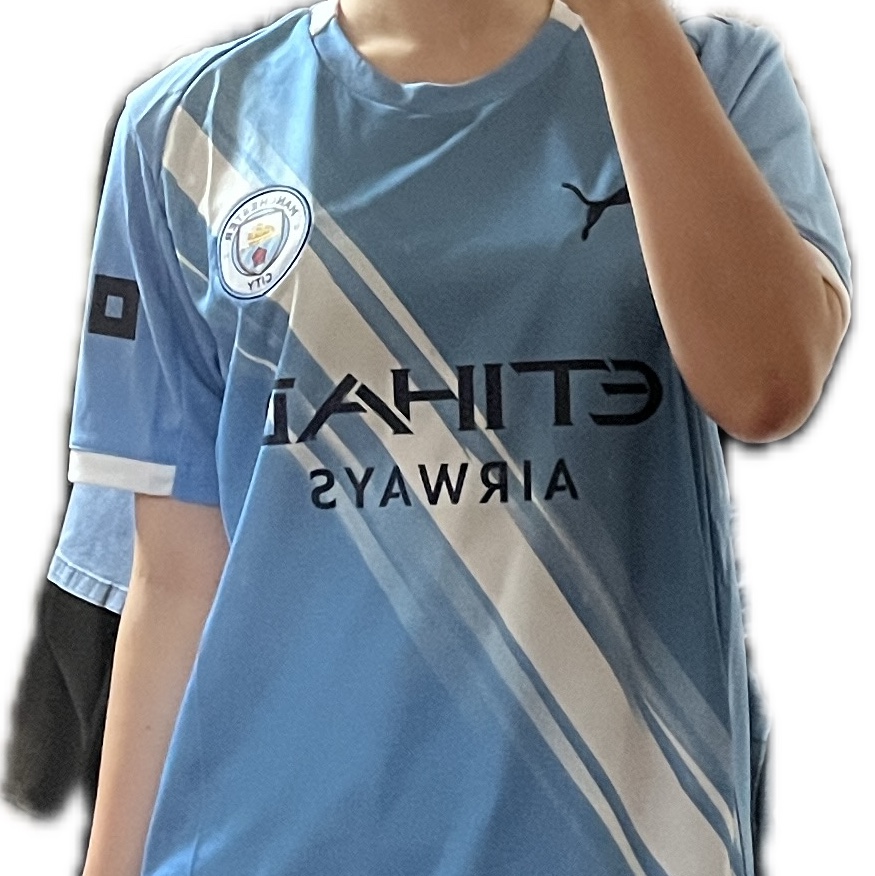 Puma Manchester City 2025/26 Home Replica Jersey Team Light Blue (Non Marking Ver.) 착용 스타일
